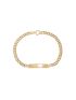 Pulseira de Ouro 18k com Placa Romana Nill