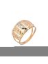 Anel de Ouro 18k Feminino Circondato Tricolor 