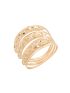 Anel Feminino de Ouro 18k Triplo