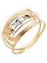 Anel de Ouro 18k Tricolor Feminino 