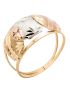 Anel de Ouro 18k Tricolor Feminino
