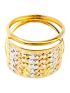 Anel de Ouro Vermelho, Amarelo e Branco 18k Breit