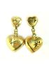 Brinco Ouro 18k Delicados Corações Feminino