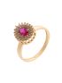 Anel de Ouro 18k com Pedra Gota 