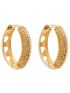 Brinco Argola de Ouro 18k com Corações e Zircônias Sollievo