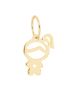 Pingente de Ouro Amarelo 18k Menina Pequeno