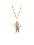Pingente Menino Ouro 18k com Zircônia