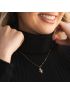 Pingente de Ouro 18k Menina com Zircônia