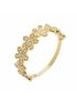 Anel de Ouro Feminino Flor Com Pedras
