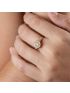 Anel Feminino de Ouro 18k Com Pedras
