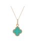 Pingente Feminino de Ouro 18k Trevo