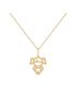 Pingente de Ouro 18k Menina Chapa Pequeno