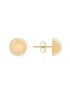 Brinco Meia Bola de Ouro 18k Médio 7mm