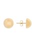Brinco Meia Bola de Ouro 18k Grande 9mm