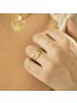 Anel Feminino de Ouro 18k Coraçao Vazado