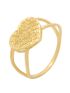 Anel de Ouro 18k Feminino Coração Relevo