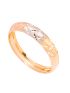 Anel de Ouro 18k Tricolor Tre Stelle Detalhe Fosco