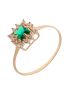 Anel Feminino de Ouro 18k Quadrado