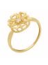 Anel Feminino de Ouro 18k Flor Corações