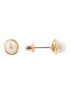 Brinco de Ouro 18k Pérola 4mm