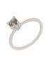 Anel Solitário Ouro 18k Branco com Moissanite