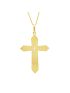 Pingente Cruz em Ouro 18k Amarelo Liso