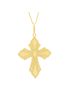 Pingente Ouro 18k Cruz Amarelo Fosco