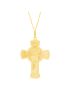 Pingente Ouro 18k Amarelo Cruz Jesus Cristo