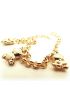 Pulseira de ouro 18k Portuguesa com bichinhos
