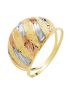 Anel de Ouro 18k Specchio Tricolore