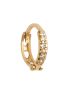 Piercing Ouro 18k para Cartilagem de Argola com Zircônias