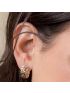 Brinco de Ouro 18k Tricolor Aparatus