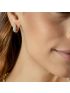 Brinco Feminino de Argola Ouro 18k com Ródio