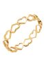 Anel de Ouro 18k Feminino Corações Vazados
