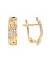 Brinco de Ouro 18k Tricolor Feminino Rarità