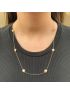 Corrente de Ouro 18k Portuguesa Feminina com 6 Estrelas Stella 60cm