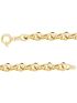 Pulseira de Ouro 18k Portuguesa Elo Hexagonal