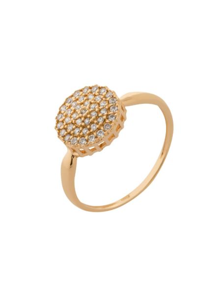 Anel Feminino de Ouro 18k Com Pedras