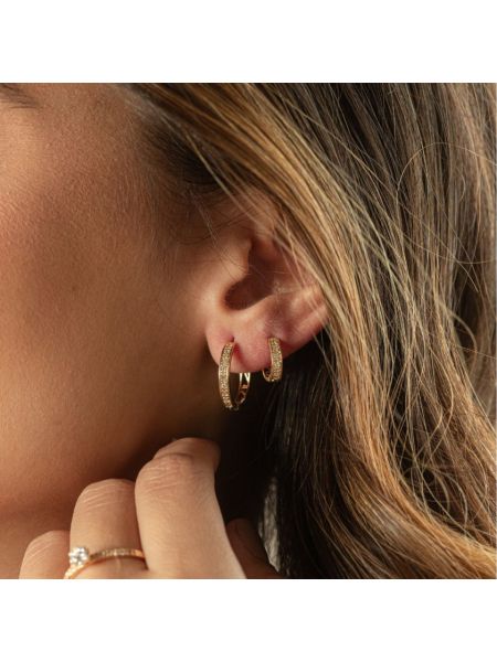 Brinco Feminino de Ouro 18k Argola