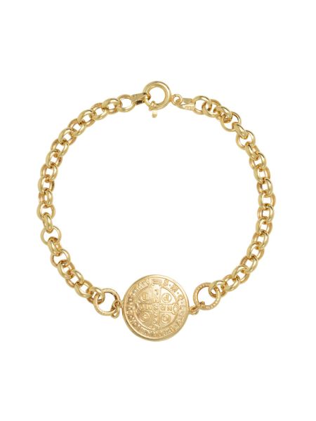 Pulseira Feminina Ouro 18k São Bento Grande