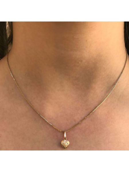 Pingente Coração Pequeno em Ouro 18k